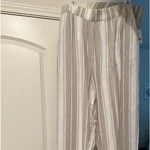 Ladies Linen Wide Legged Pants